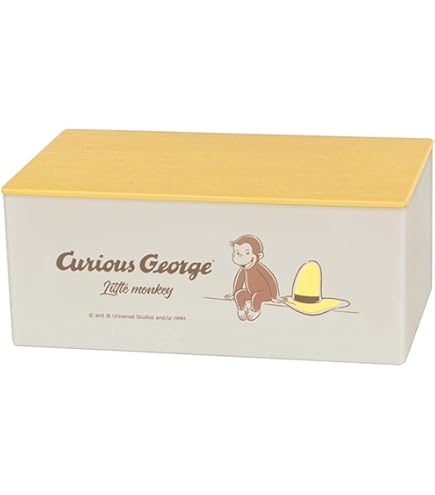 Amazon｜錦化成 おさるのジョージ 蓋付 ティッシュケース BE×L